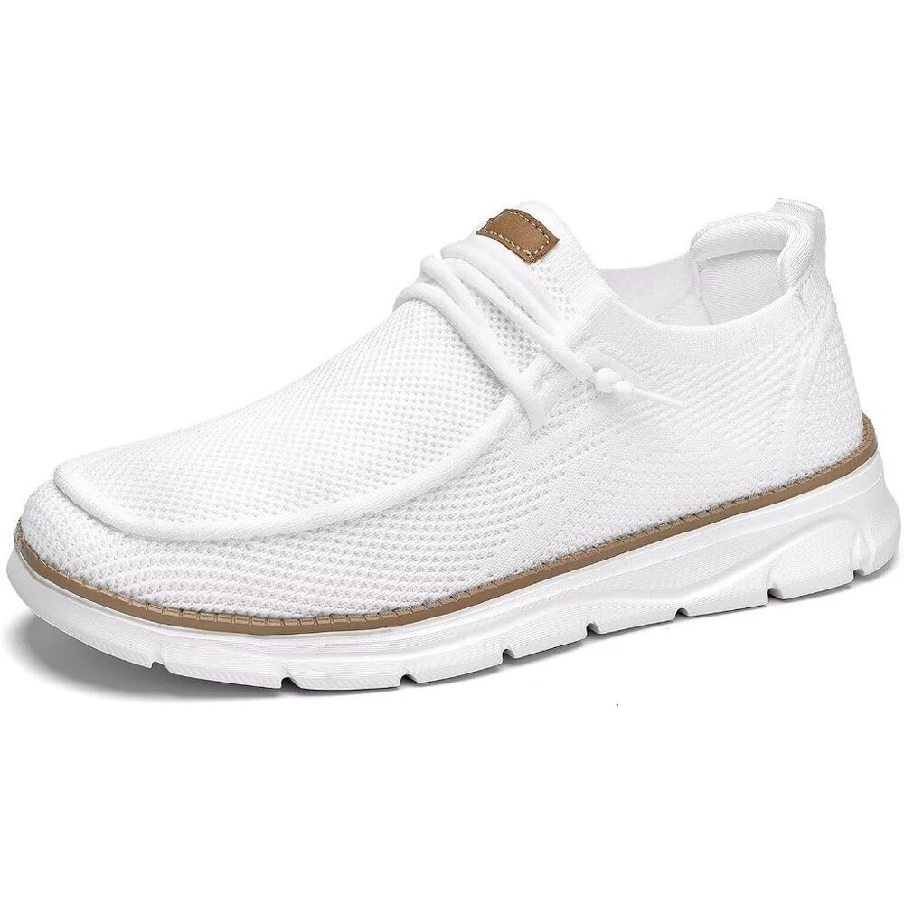 Men's Z17 White Casual Slip On Loafers Business Dress Walking Shoes